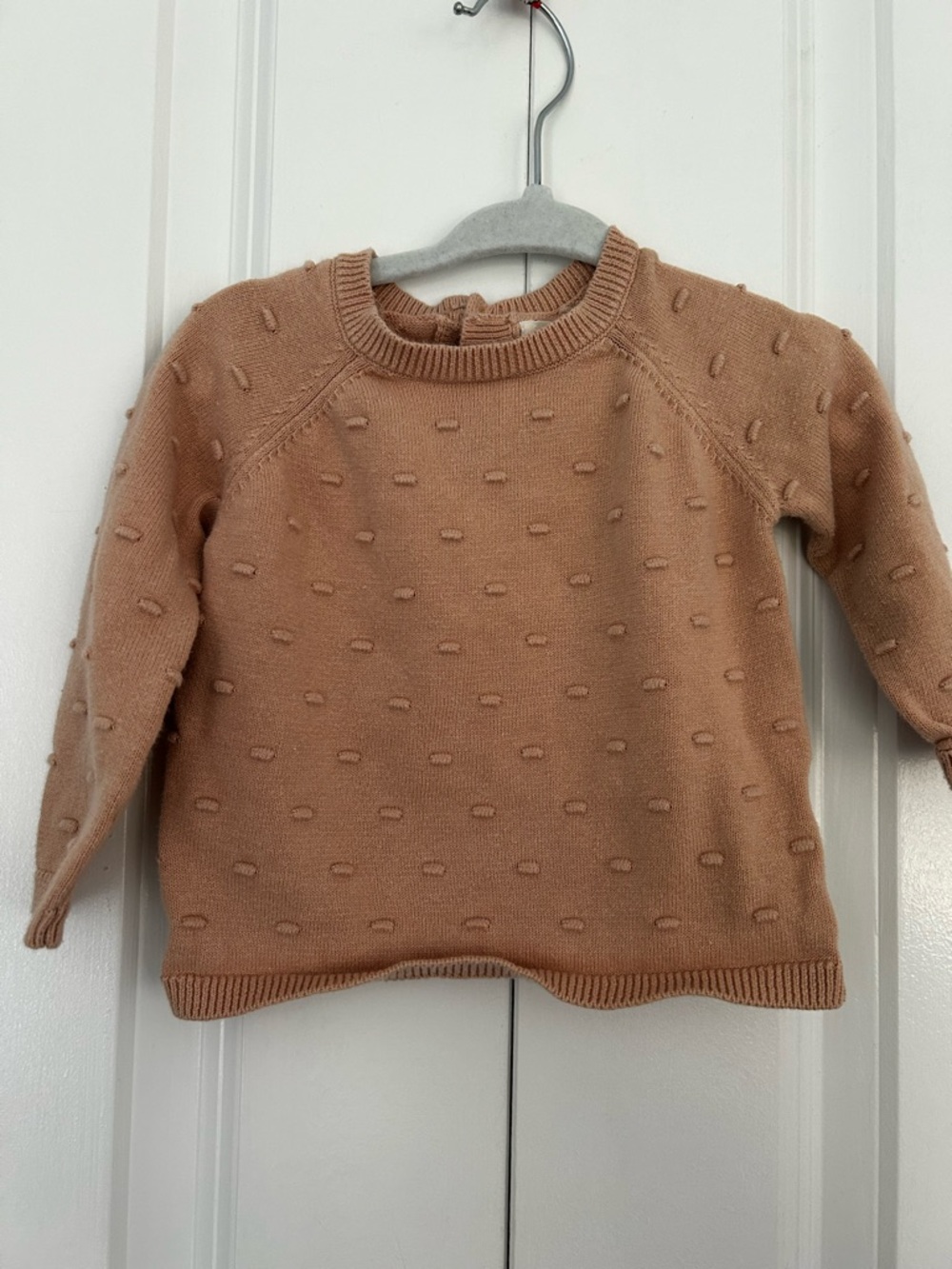Quincy Mae 6-12 months bubble sweater and pants set tan - Picture 6 of 8